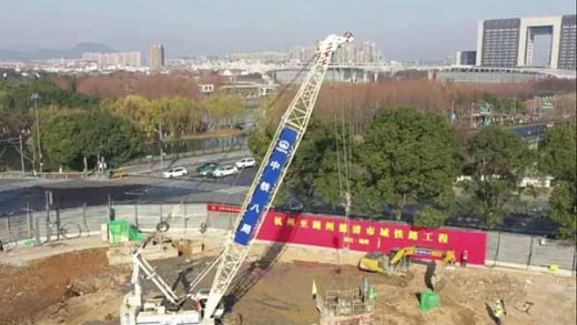 杭州至湖州德清市域铁路工程开工报道